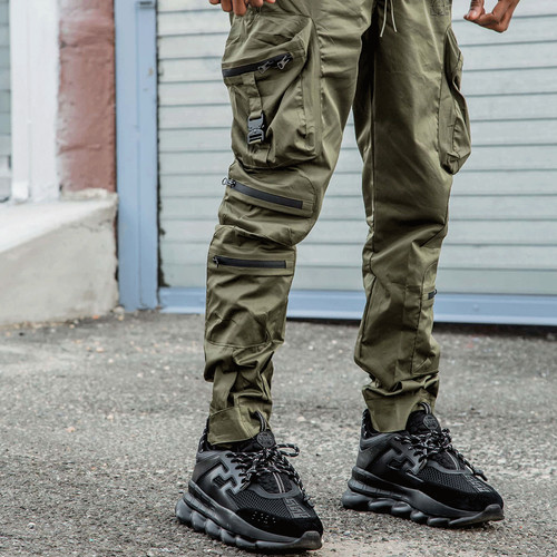 Pantaloni cargo olive - pantaloni, 8&9